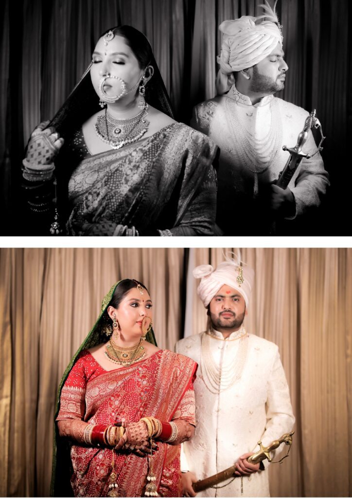 Wedding photographers in Noida capturing couple’s candid smile
